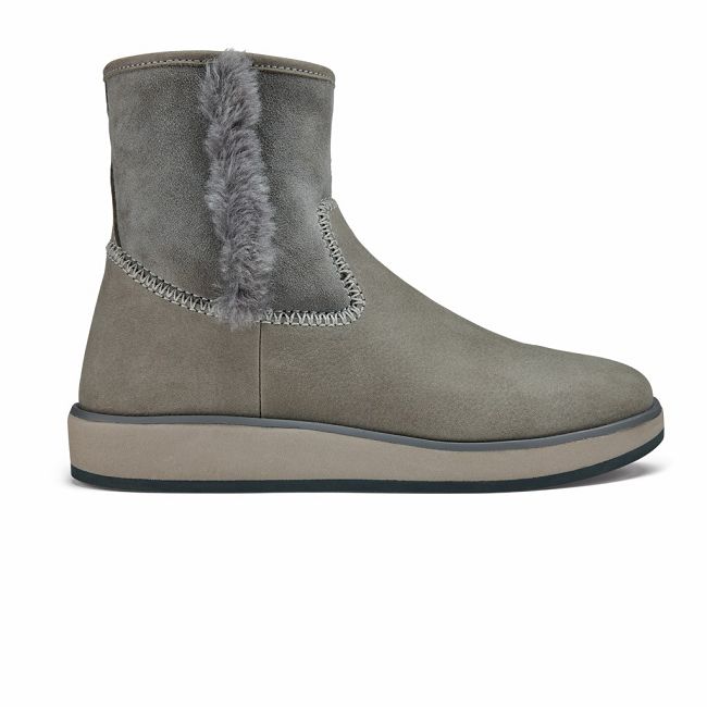 Olukai Women's Pa Ina Hulu Boot - Fog US861-435